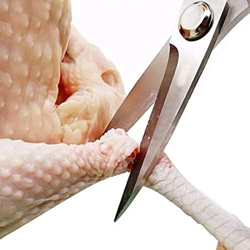 Kitchen Scissors Kitchen Shears Kitchen Shears Stainless Steel with Non-Slip Handles(Stainless Steel?silver)