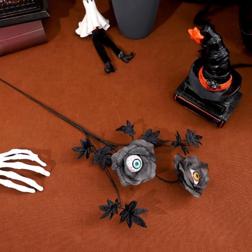 Flores artificiales de Halloween para centro de mesa y decoracion de hogar interior rustico 8