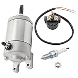 Mabutingti Startermotor & Relais & Zündkerze passend für Honda TRX400EX 1999 2000 2001 2002 2003 2004 31200-HN1-000 35850-HM3-000
