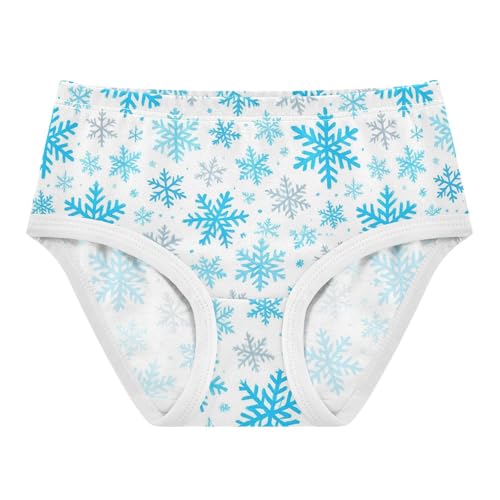 Joisal Blue Gray Snowflakes White Girls Underwear Toddlers 2t Cotton Cute Panties Girl Fancy Kids Undies Briefs