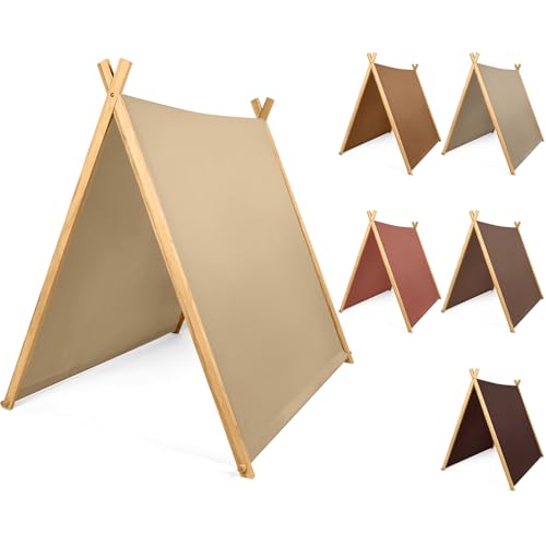 Wesnoy 6 Pack Teepee Tents Bulk, Sleepover Play Tents Washable Foldable Teepee Shelter for Indoor Outdoor Slumber Pajama Party(Boho)