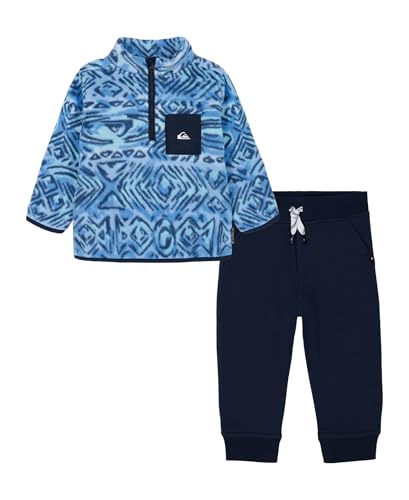 Image of Quiksilver Baby Boys' 2-piece Fleece Half Zip Set, Fleece Half Zip With Joggers