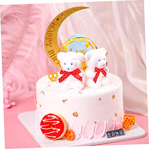jojofuny 10 Pçs DIY Molde De Festa Branco Cuake Bonsai Decoração Casa De Bonecas Chuveiro Decorativo