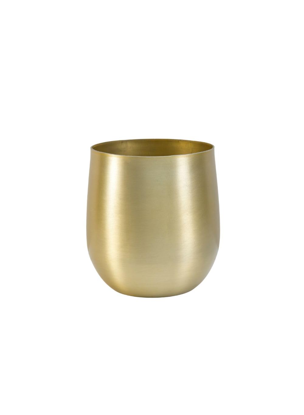 Serene Spaces Brass Aluminum Vase