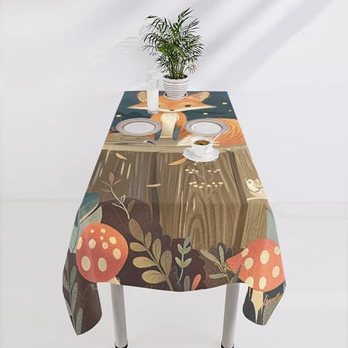 Nappe rectangulaire style nature pour repas de cuisine et décoration de table