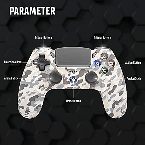 iTek EVOCON W01 Controller - Bluetooth, PC, PS4, DualShock, LED-Tasten, TouchPad Axis6, Camo