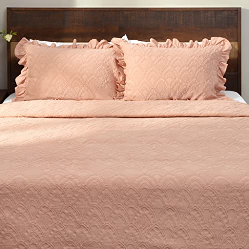 Deco Mex 100% algodón, Modelo Jacquard, Color Rosa, 240 x 260 cm Cover