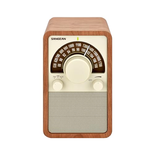 AM/FM Table Top Wooden Radio (Walnut) by Sangean - Used condition - US$111.01