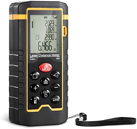 Laser Distance Meter(40m/ 131FT),Synerky Digital Laser Distance Measure Handheld Laser Measurement Tool with Bubble Level Backlight LCD Screen for Volume/Area/Pythagorean/Single Continuous Measurement
