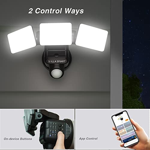 Smart Led Security Lights, 36W 5000Lm Dimmable Motion Sensor Lights Outdoor, 2700K-6500K, Ip65 Waterproof, App Group Control, Dusk To Dawn Security Flood Light For Garage, Yard, Porch #TOP1