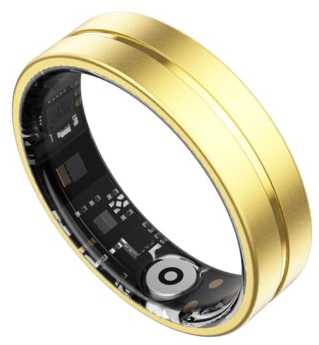 CNBRO Smart Rings Fitness Health Ring Heart Rate Sleep Rings Remote Family Care Sports Exercise Modes Activity Tracker Pedometer Smart Rings for Android & iOS Phones