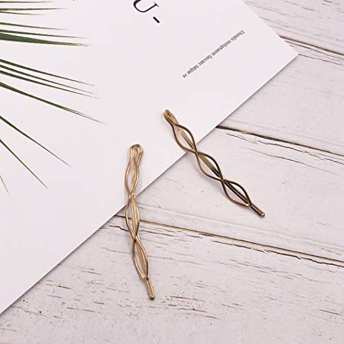 Messen Hair Pins Set Geometric Hair Clips Metal Hairpin Minimalist Hair Styling Jewelry Hair Clamps Accessories Barrettes Gold Bobby Pin For Girl Women (8 Pieces ,Style 7) #TOP7