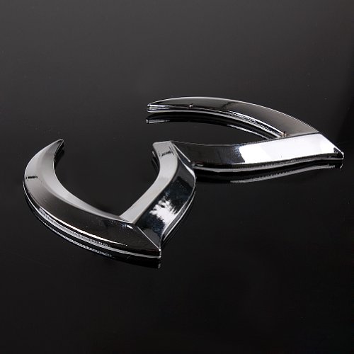 Image of SuPoo Sport Metal Evil 'M' Rear Trunk Badge Decal Emblem Matte for Mazda 3 5 6, Silver