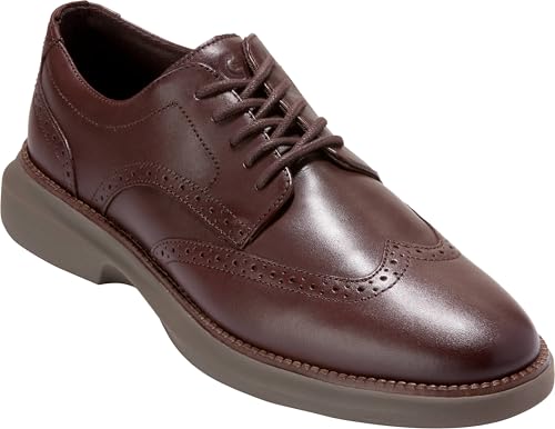 Cole Haan Men's Grand Shadowlite Wingtip Oxfords, Madeira/Dark Natural/Morel, 10.5-M US