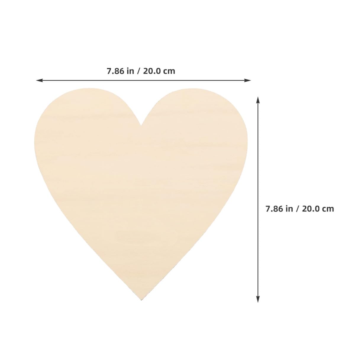 CALLARON 30 Stück Selbstgemacht Herzförmige Holzscheiben 20cm Holzverzierungen aus Naturbelassenem Holz Vielseitige Bastel Deko für Heim und Festgestaltung