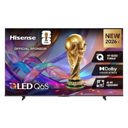 Image of Hisense 139 cm (55 Inch) 4K Ultra HD Smart QLED TV | Quantum Dot Display | Dolby Vision & Dolby Atmos | Game Mode Plus | VIDAA Smart OS | Voice Remote | 55Q6S