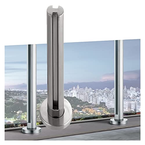 Poteau en acier inoxydable 304 brossé pour garde-corps de villa