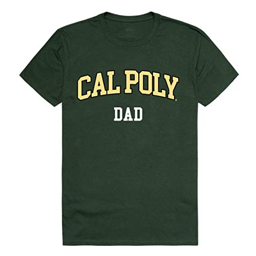 CPP Cal Poly Mustangs NCAA College Dad Tee - X-Large, Forest Green