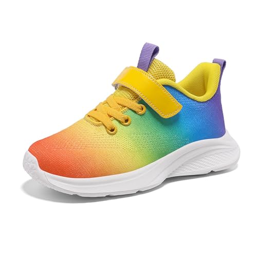 Zapatillas Niñas Deportivas, Zapatillas Barefoot Niña, Zapatos con Ruedas para Infantil Resistente a Las Patasdas Unisex Niños Infantil Sneakers con Doble Cierre