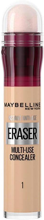 Maybelline Concealer Instant Anti Age Eraser Eye Concealer, Dark Circles and Blemish Concealer, Ultra Blendable Formula 01 Light