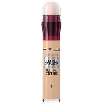 Maybelline New York Concealer, Instant Anti-Ageing Eraser, 01 Beige Pink, 6.8 ml