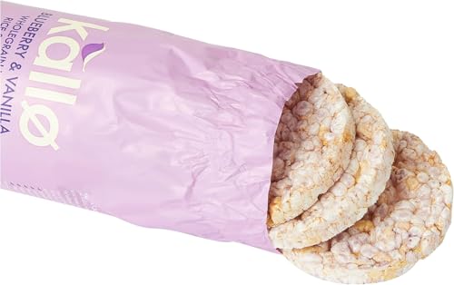 Kallo Blueberry & Vanilla Corn & Rice Cakes, Wholegrain Low Fat Healthy Snacks for Adults & Children, Vegan Friendly, Gluten Free, No Artificial Flavours or Preservatives, Single Pack – 1 x 131g - Image 4