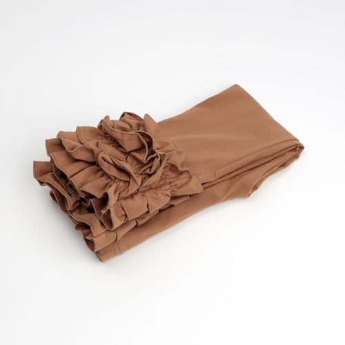Image of HOOLCHEAN Baby Toddler and Little Girls Cotton Ruffle Leggings