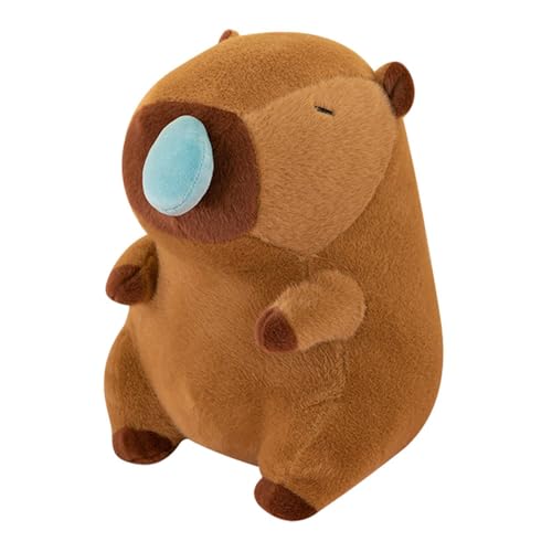 Peluche douce et câline brune de 45 cm pour apaiser le stress du soir