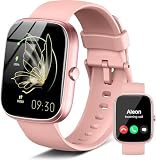 Reloj inteligente para hombres y mujeres (contestar/hacer llamadas), pantalla táctil HD de 1.91 pulgadas, reloj de fitness con monitor de frecuencia cardíaca/sueño/podómetro, más de 110 rastreadores