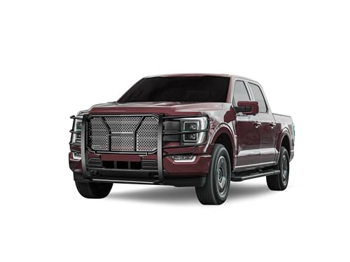 Image of Black Horse RUGGED Heavy Duty Grille Guard Modular Black Compatible with 2021-2026 Ford F-150-RU-FOF116-B