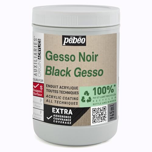 Gesso Pébéo Studio Green - Negro - 945 ml