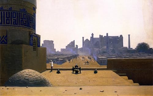 Impresion en lienzo de alta fidelidad 60x90cm del poster de Vasily Vereshchagin con acabado mate