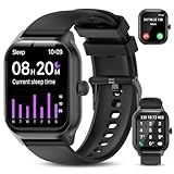 zaisia Smartwatch Damen Herren mit Telefonfunktion, 2.01' Zoll HD-Touchscreen Fitnessuhr mit Pulsuhr Schlafmonitor Schrittzähler, IP68 Wasserdicht Sportuhr, Fitness Smart Watch für Android iOS