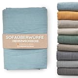 Jarapa Home Tagesdecke Baumwolle Wohndecke – Sofadecke Sofaüberwurf Bettüberwurf Überwurfdecke für Sofa und Bett – Mehrzweckdecke Couch Überwurf Plaid – Dünne gesteppte Decke