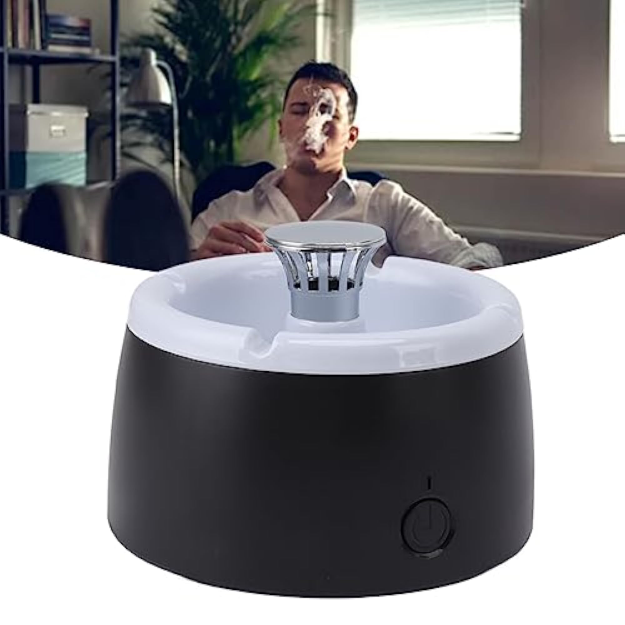 Smokeless Ashtray with Simple Cleaning Design