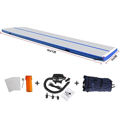 EZ GLAM 10ft/13ft/16ft/20ft Air Track Inflatable Gymnastics Tumbling Air Track Mat with Electric