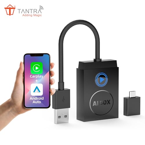 Image of Tantra Smart Dongle for Wire CarPlay & Android Auto | Wi-Fi Enabled with Google Play Support