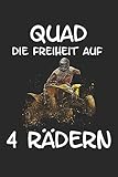  Quad die Freiheit auf 4 Rädern: Quad Offroad Motorsport Lustig Geschenk Notizbuch