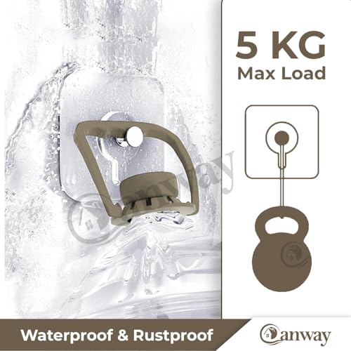 Image of CANWAY 20 Pcs Heavy Duty Self Adhesive Nail Wall Hook No Drill Needed for Use Inside Home & Kitchen