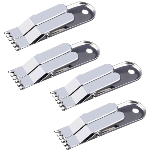 YiXjiuBP 4 Pcs Earthworms Baiting Device Stainless Steel Earthworms Clip Hook Fast-Baiting Multifunction Live Fishing Equipment for Fishing