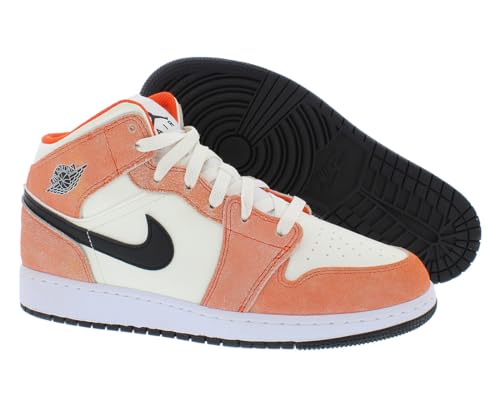 Image of Nike Youth Air Jordan 1 Mid Se GS Electro Orange