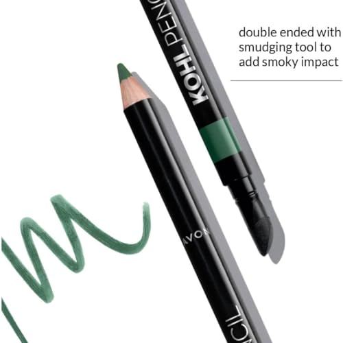 Avon Kohl Pencil Eyeliner Emerald - 2 Pack | Ultra-Soft Formula for Effortless Application | Intense, Long-Lasting Color that Stays Put All Day | Achieve Smudge-Proof Perfection!" - Image 5