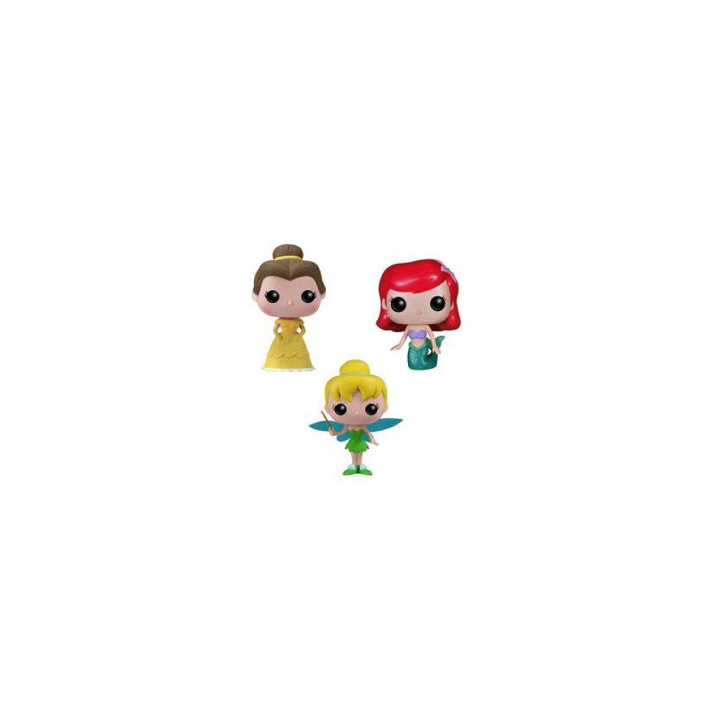 Walt Disney Funko! - Pocket Pop! 3er-Pack - Belle, Tinker Bell, Ariel - 07 Collector's figure Standard