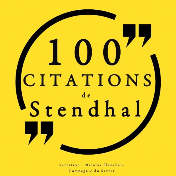 Cover art for 100 citations de Stendhal