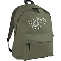 Hippowarehouse Sun star space pattern backpack ruck sack Dimensions: 31 x 42 x 21 cm Capacity: 18 litres