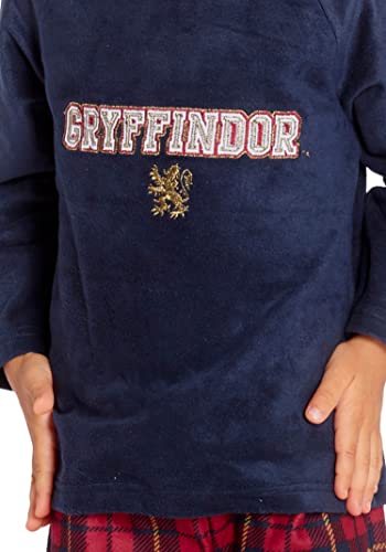 Harry Potter Gryffindor Lion Christmas Plush Holiday Toddler Plaid Pajama Set3