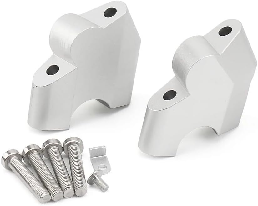 Motorcycle Aluminum Handlebar Risers Fit for Ducati Desert X 2022 2023 2024 Silver Handle Bar Heighten Mount Clamp Move Back Adapter