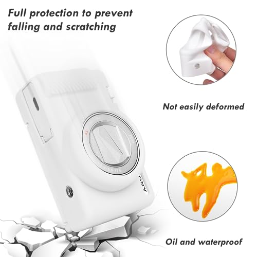 Funda de silicona para cámara Sony ZV1F blanca miniatura 4