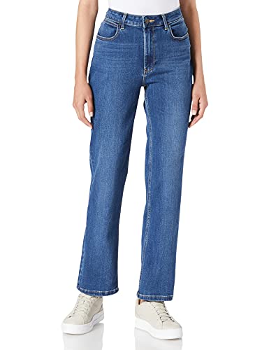 Wrangler Damen High Rise True Straight Fit Jeans, Hudson, 0W x 32L – Ansicht 1