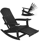 Amazon.com : YEFU Oversized Plastic Adirondack Chair with Cup
